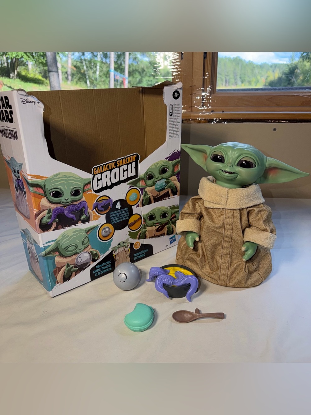 Hasbro Disney Galactic Snackin' Grogu Interactive Figure